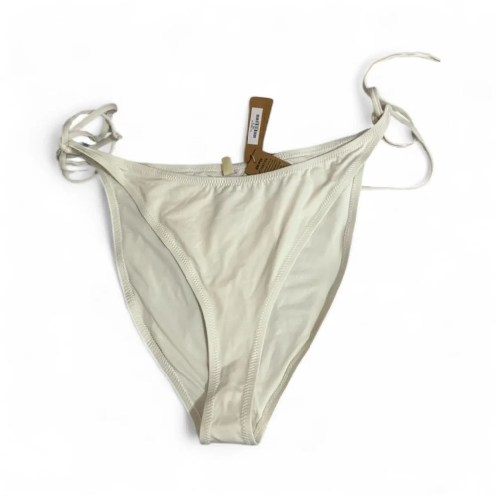 SKIMS Size 2x Tie Bikini Bottom Marble White Swim bottoms New